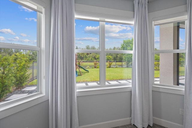 entryway with plenty of natural light