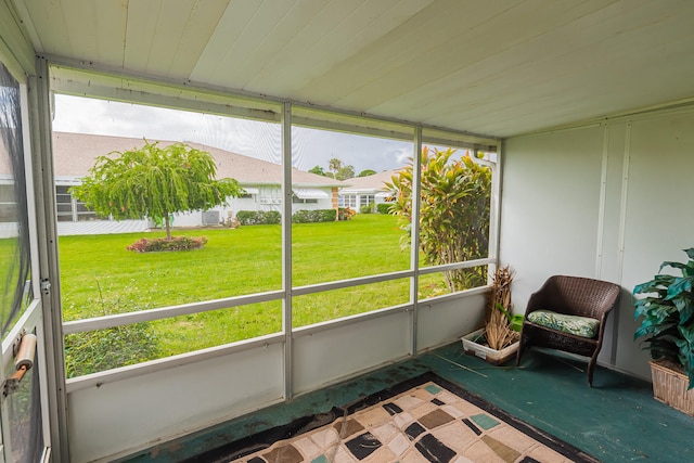 view of sunroom / solarium