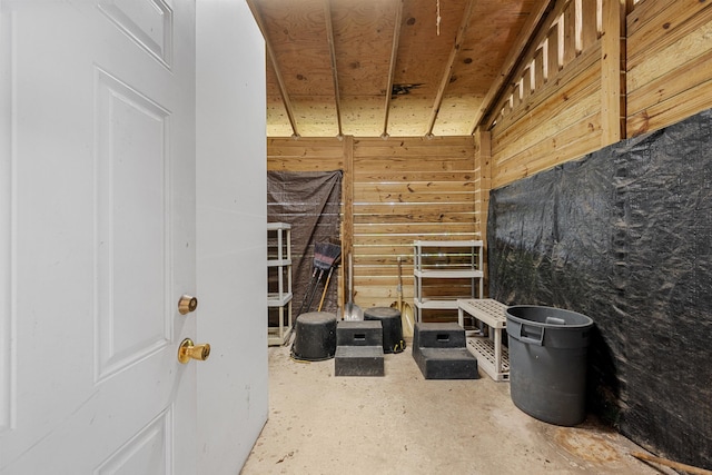 misc room featuring concrete flooring