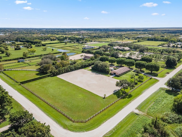 drone / aerial view featuring a rural view