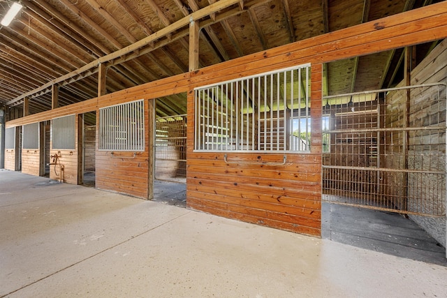 view of horse barn