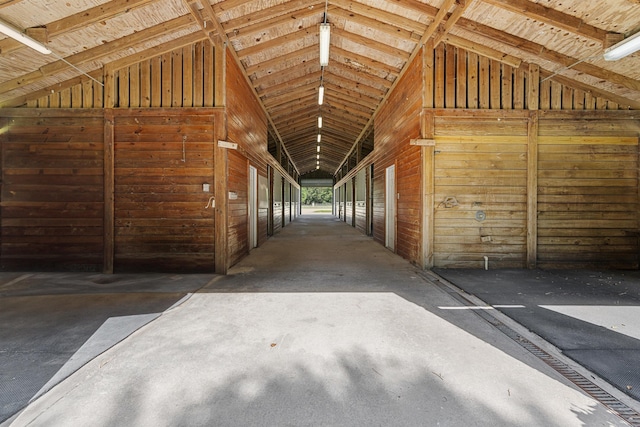 view of horse barn