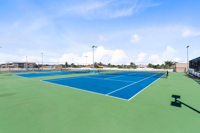 view of sport court