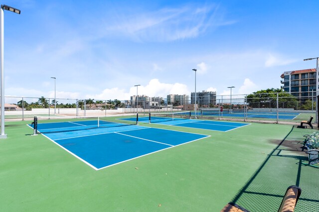 view of tennis court