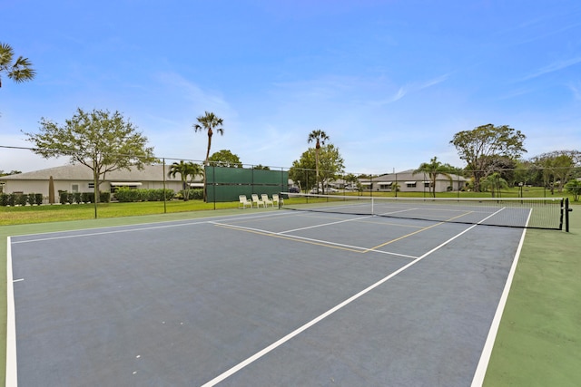 view of tennis court