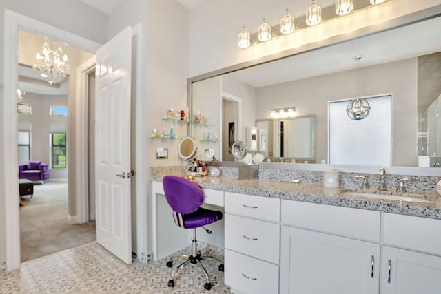 bathroom with vanity