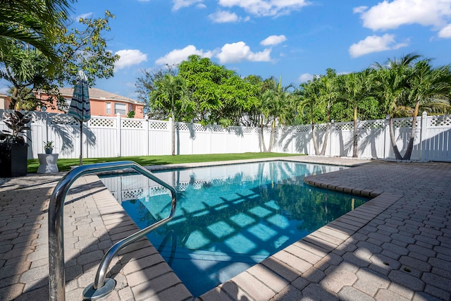 view of pool with a patio