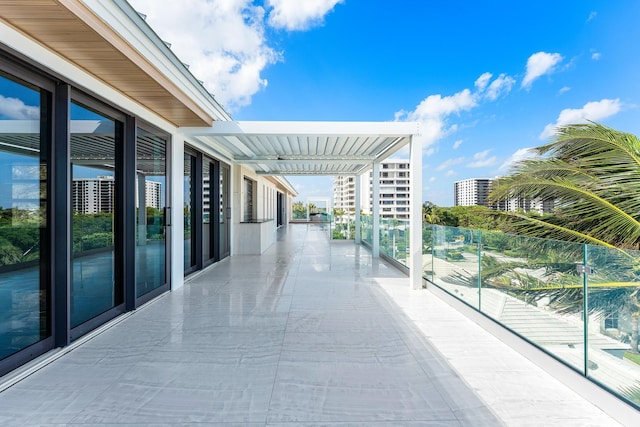 exterior space featuring a balcony