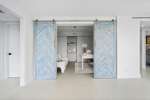 bathroom featuring hardwood / wood-style floors