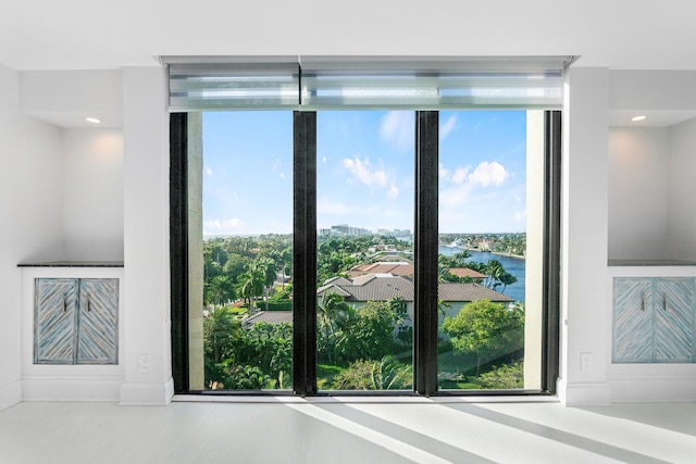 room details with a water view