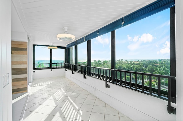 sunroom / solarium with a wealth of natural light