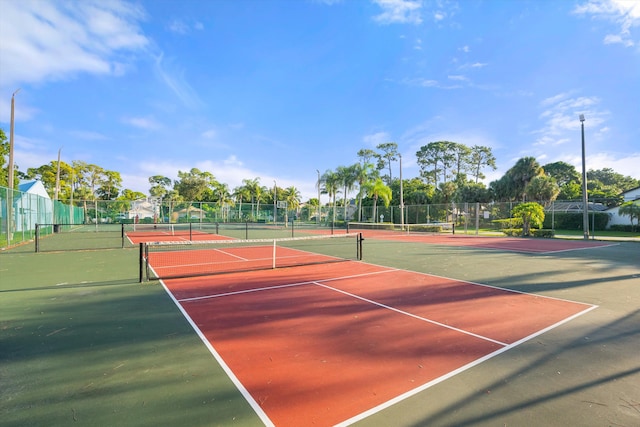 view of tennis court