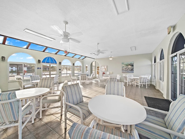 view of patio / terrace featuring ceiling fan