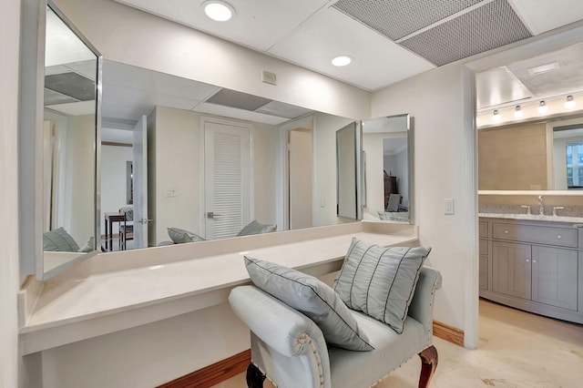 bathroom with vanity