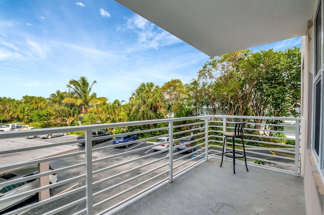 view of balcony