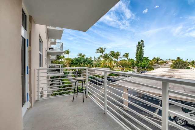 view of balcony