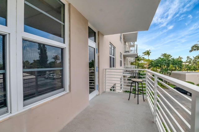 view of balcony