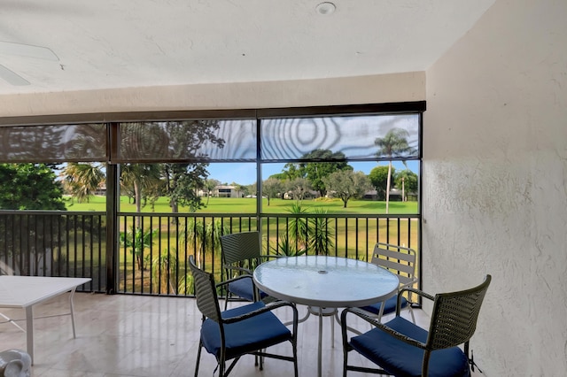 view of sunroom