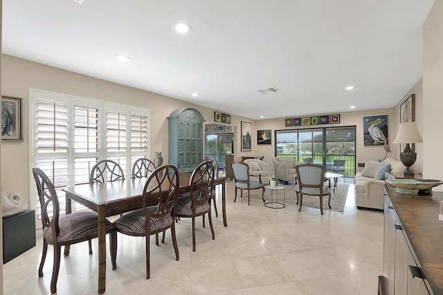 view of dining room