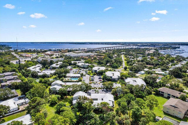 800 NW Fork Rd Unit 7-3, Stuart, FL 34994 - aerial view with a residential view and a water view