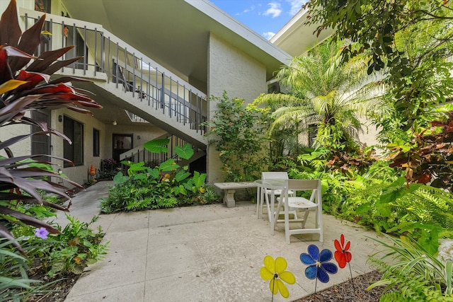 800 NW Fork Rd Unit 7-3, Stuart, FL 34994 - view of patio / terrace featuring stairs
