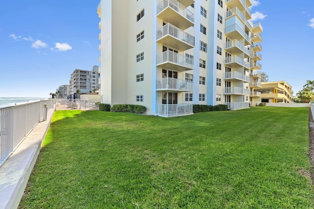 view of property featuring a water view