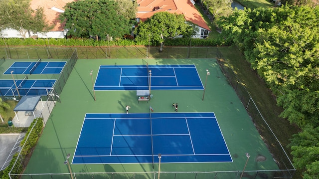 view of sport court