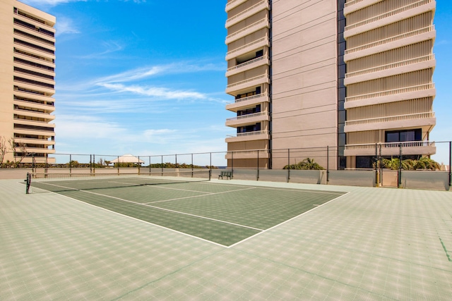 view of tennis court