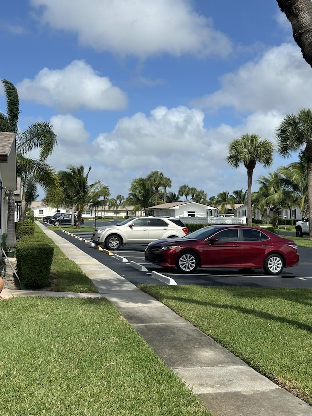 view of uncovered parking lot