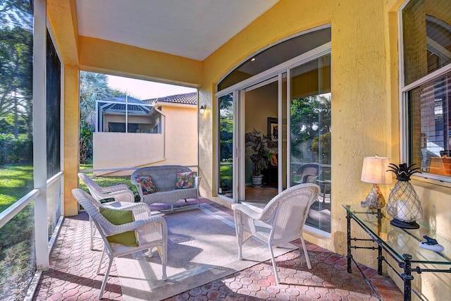 view of sunroom / solarium