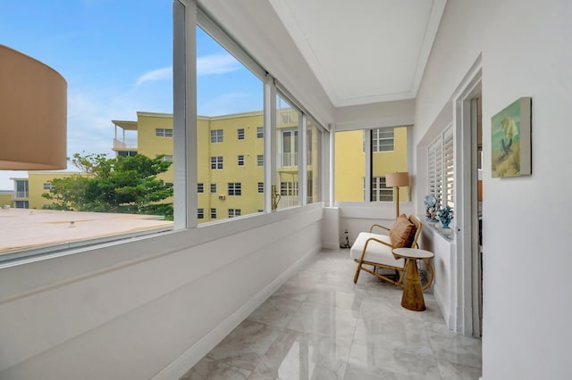 view of sunroom / solarium