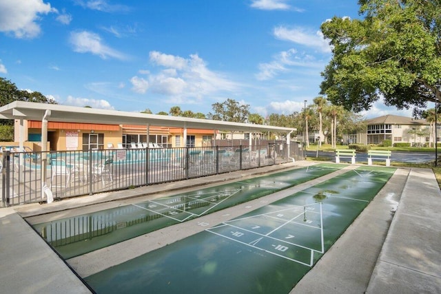 view of property's community with a pool