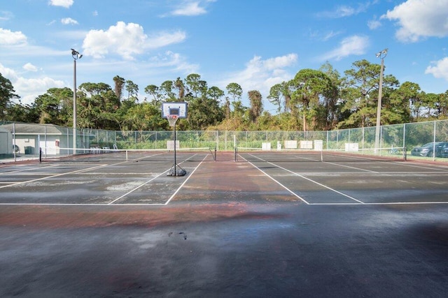 view of tennis court