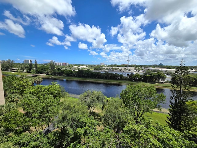 property view of water