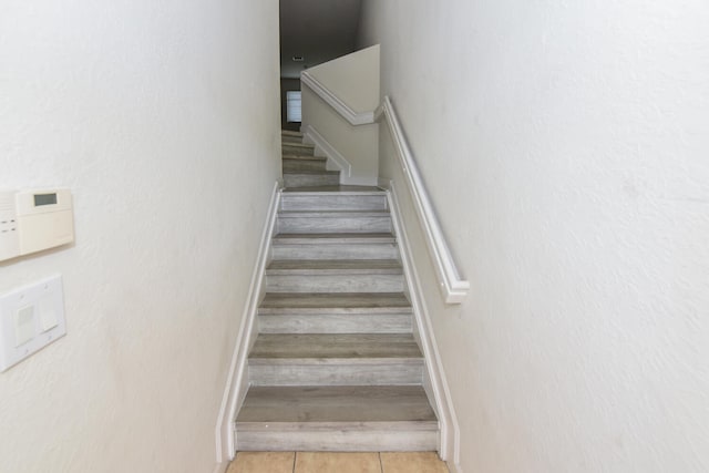 428 Bayfront Dr, Boynton Beach, FL 33435 - staircase with tile patterned flooring