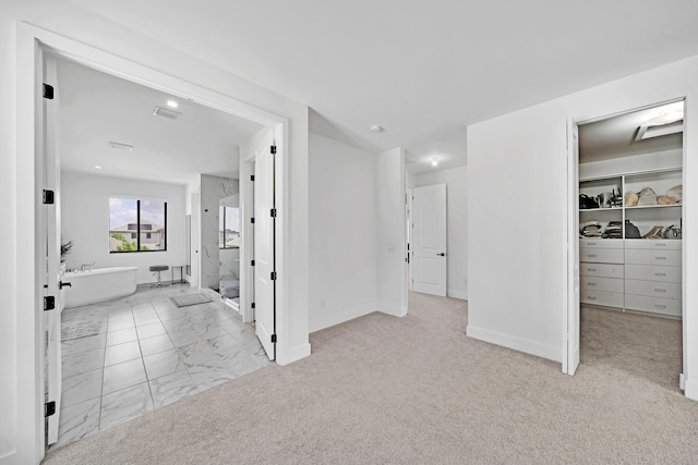 4478 SW 178th Ave Unit 4478, Miramar, FL 33029 - hallway featuring marble finish flooring and baseboards