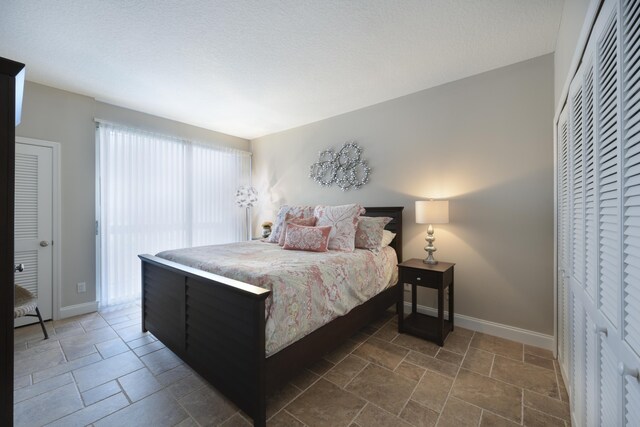 bedroom featuring multiple closets