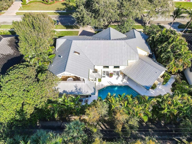 2388 Palm Harbor Dr, Palm Beach Gardens, FL 33410 - view from above of property featuring a pool