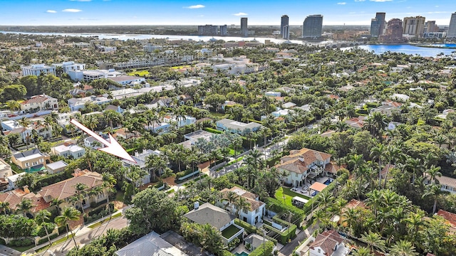 218 Seabreeze Ave, Palm Beach, FL 33480 - aerial view of property and surrounding area featuring a nearby body of water and nearby urban area