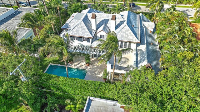 218 Seabreeze Ave, Palm Beach, FL 33480 - aerial view of property and surrounding area with a pool area