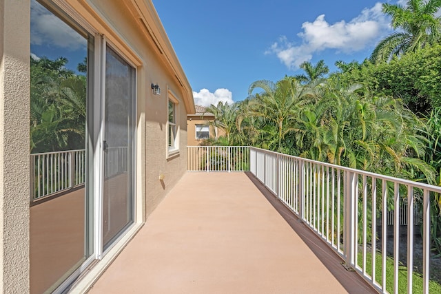 view of balcony