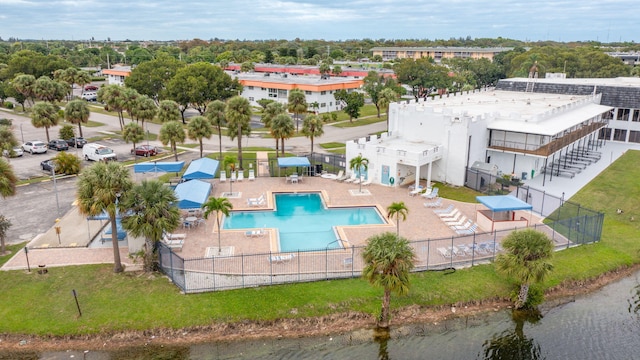 birds eye view of property