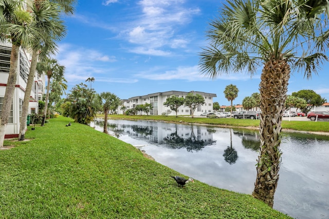 view of water feature