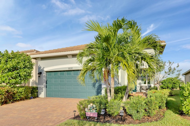 view of front of home featuring a garage