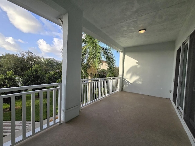 view of balcony