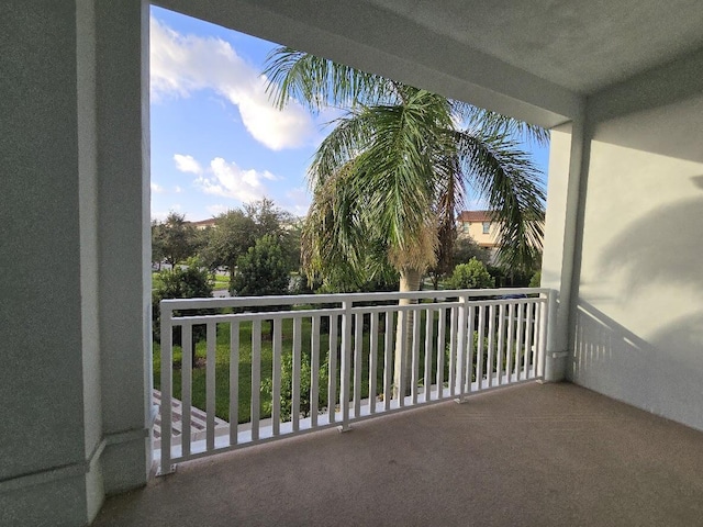 view of balcony