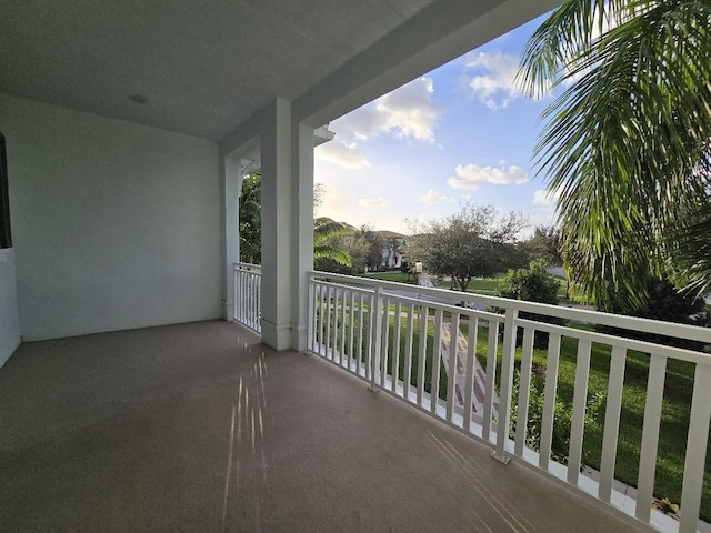 view of balcony