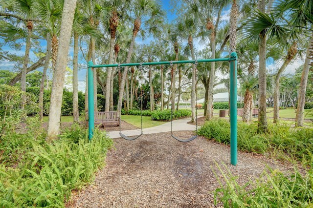 view of play area featuring a gazebo