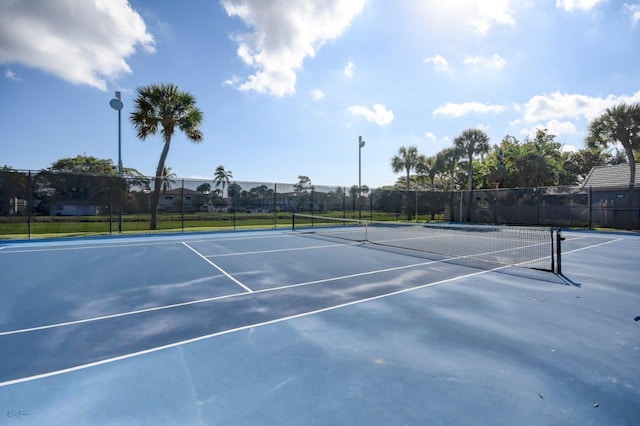 view of sport court