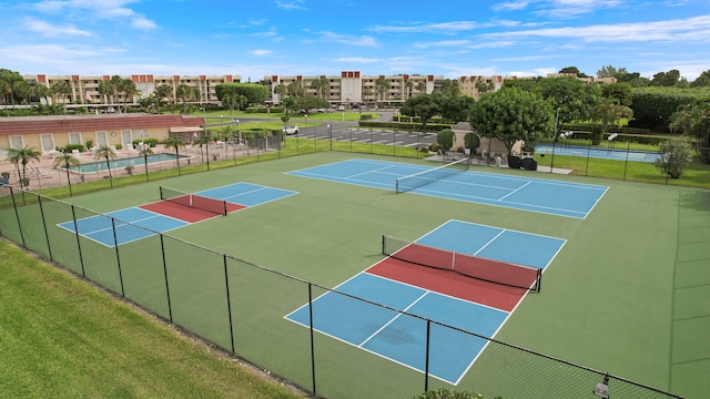 view of tennis court